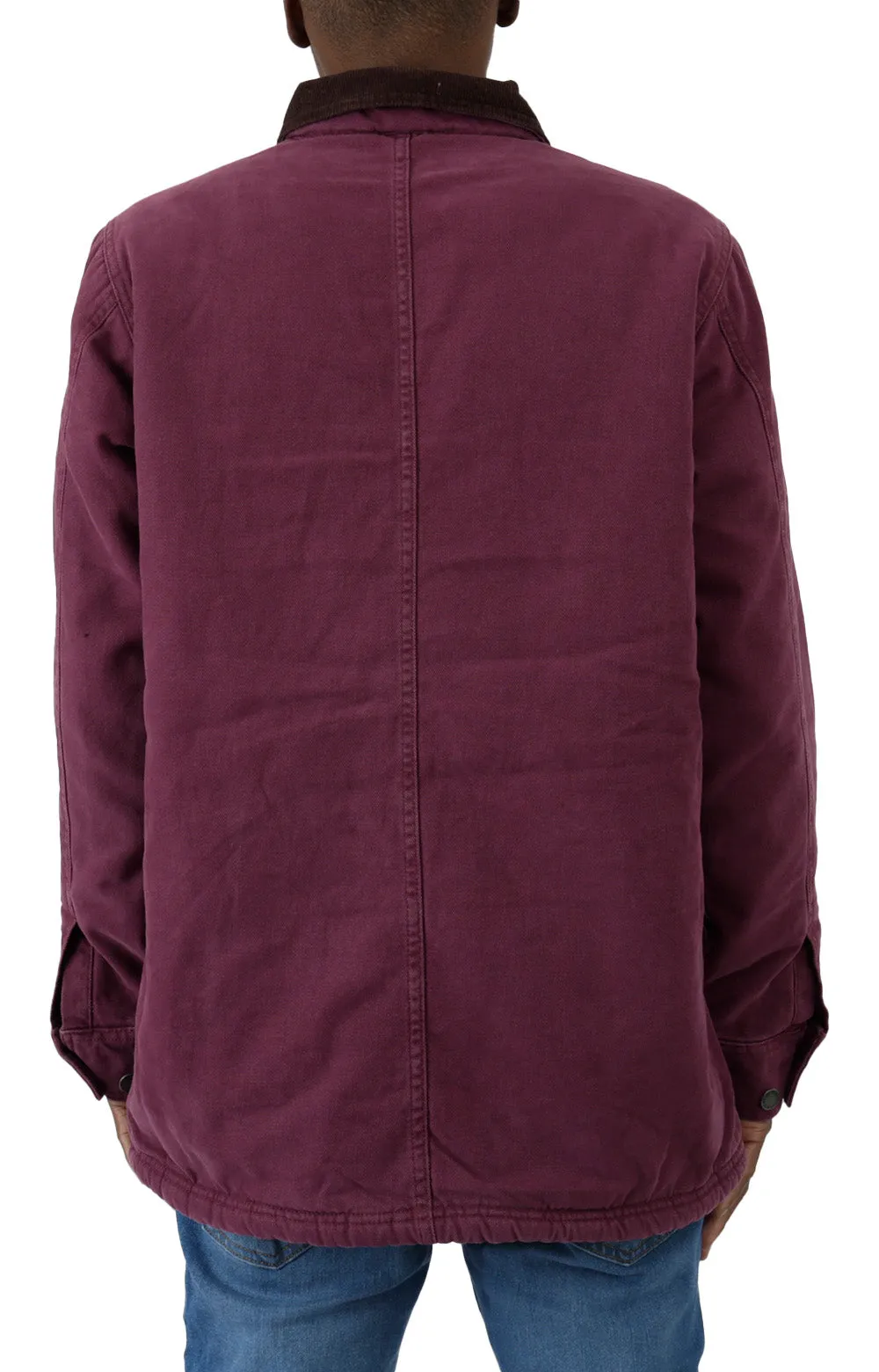 Dickies Stonewashed Duck Lined Chore Coat Men’s Cotton Grape Wine (Tcr04Srw)