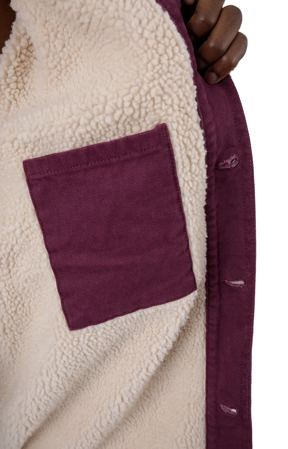 Dickies Stonewashed Duck Lined Chore Coat Men’s Cotton Grape Wine (Tcr04Srw)