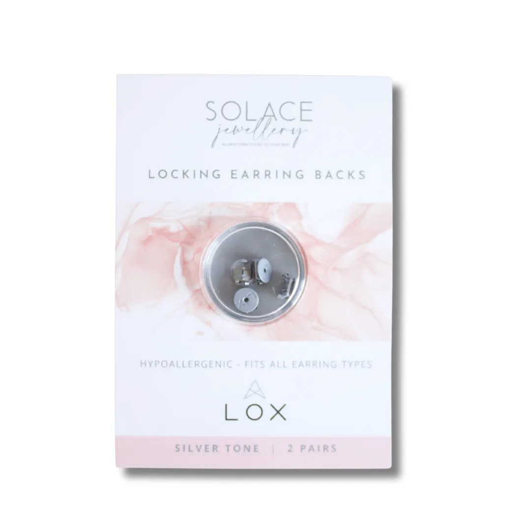Lox Secure Locking Earring Backs - 2 Pairs
