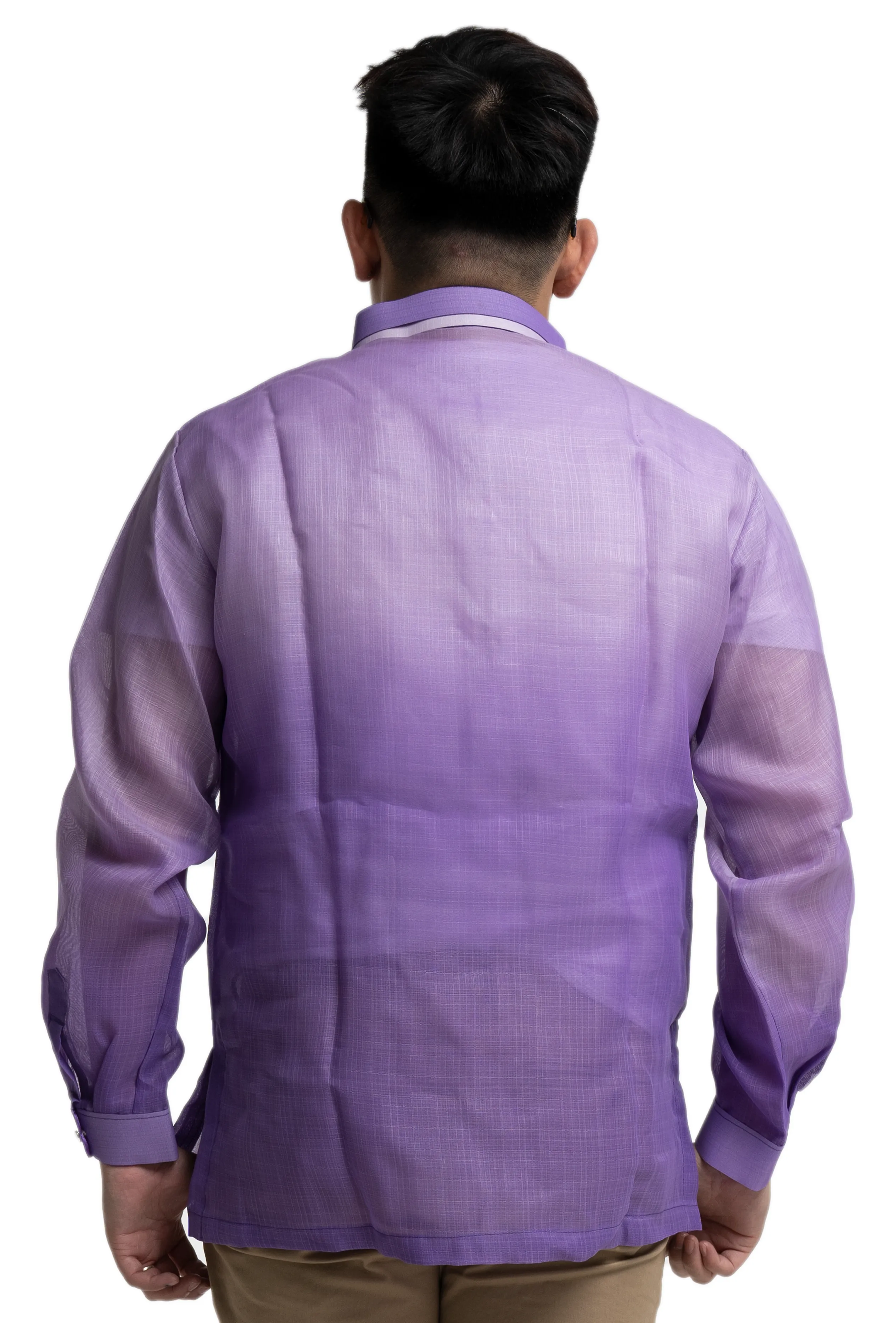 Men's Cocoon Purple Premium Barong Tagalog - Arvin - JV40