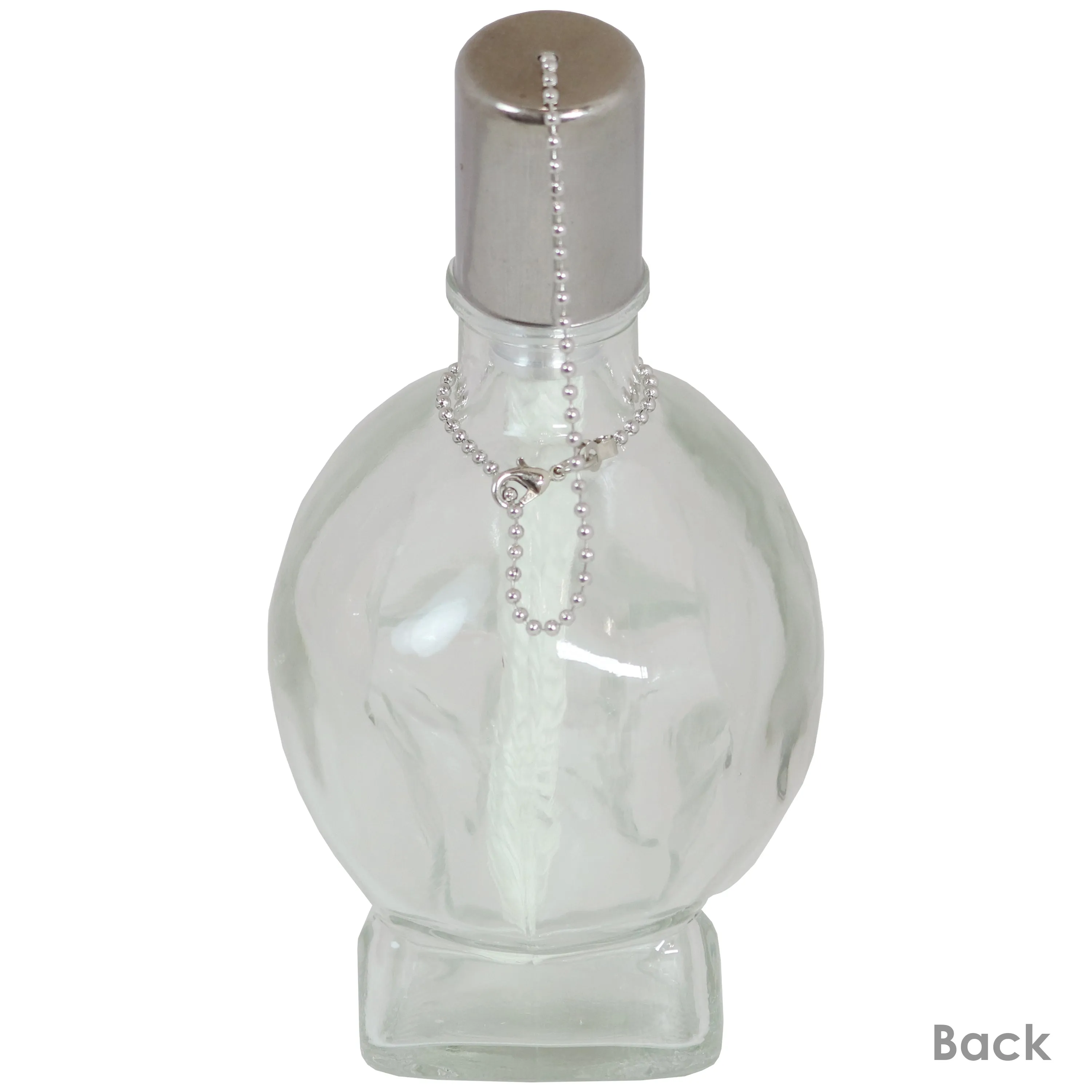 Sunnydaze Grinning Skull Glass Tabletop Torches