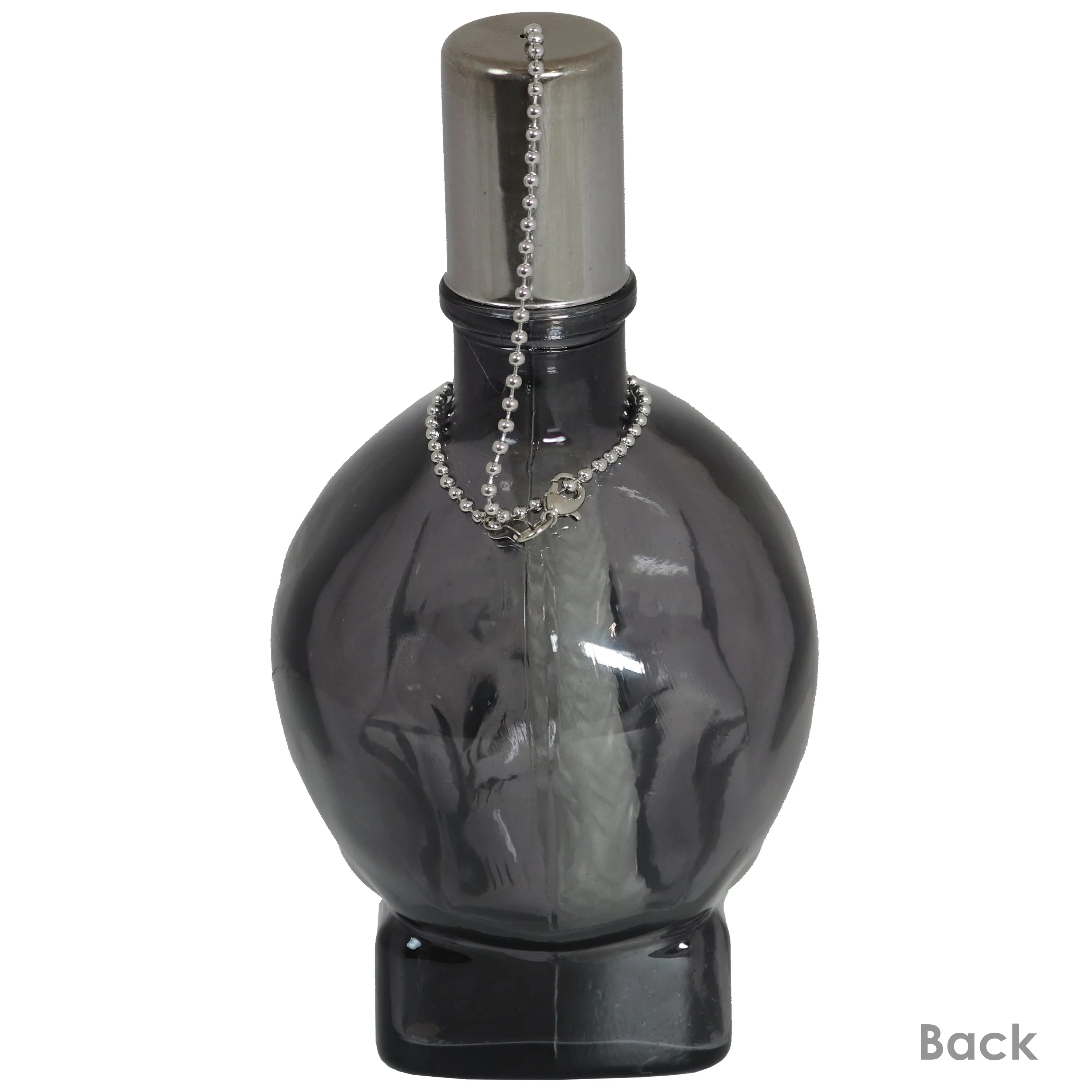 Sunnydaze Grinning Skull Glass Tabletop Torches